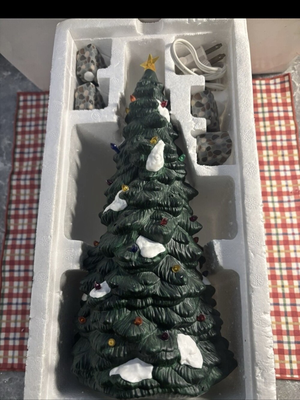 Department 56 village town tree set Of 5